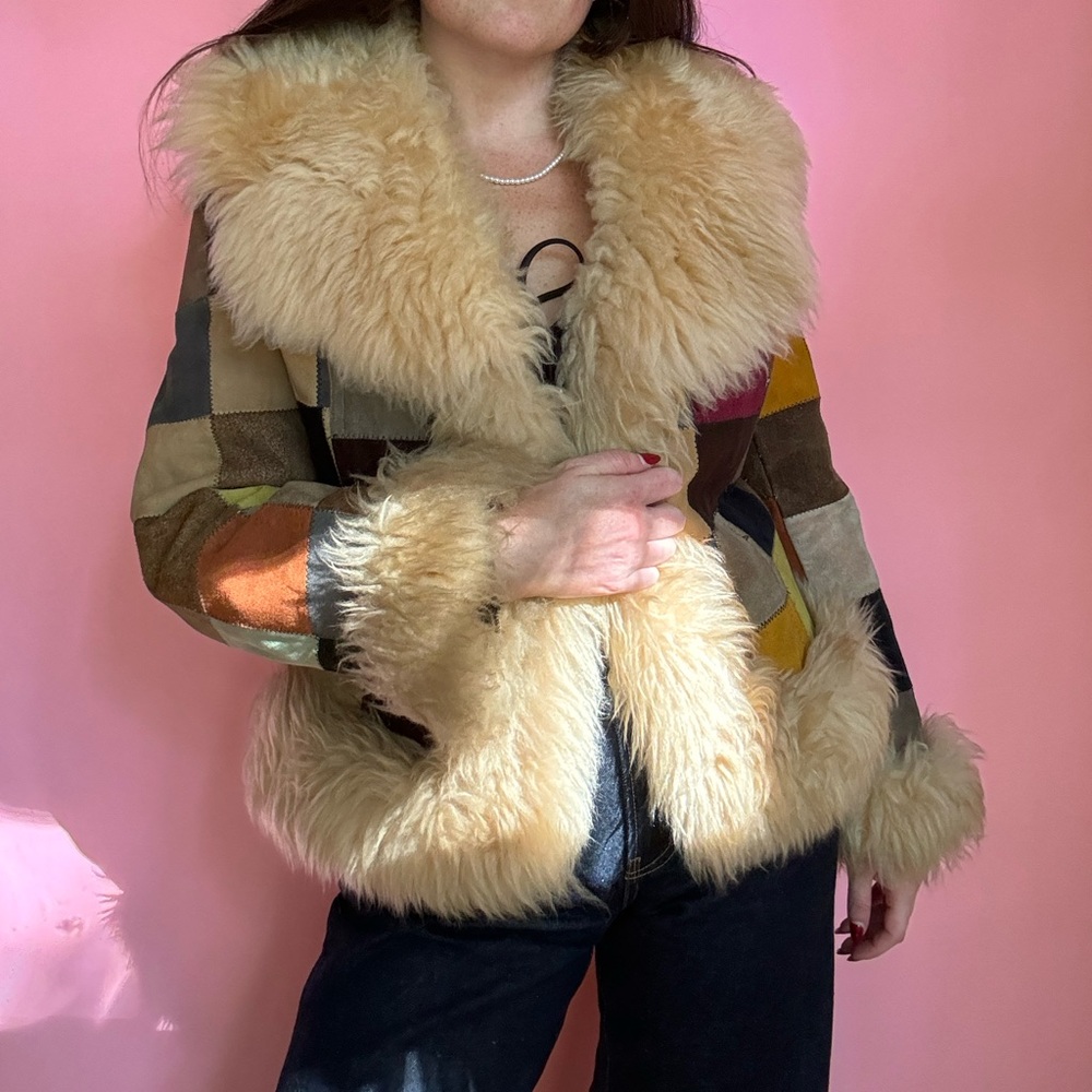 1970S PATCHWORK PENNY LANE JACKET - Picture 2 of 5